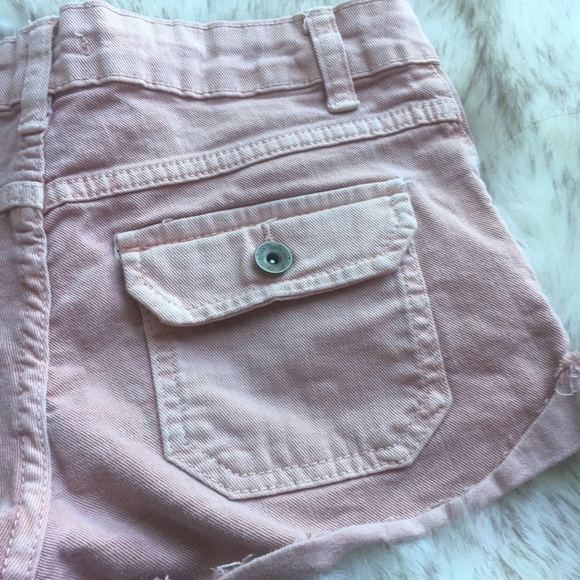 Zara TRF peachy pink denim shorts - US 2 / EU 34 - Picture 7 of 8